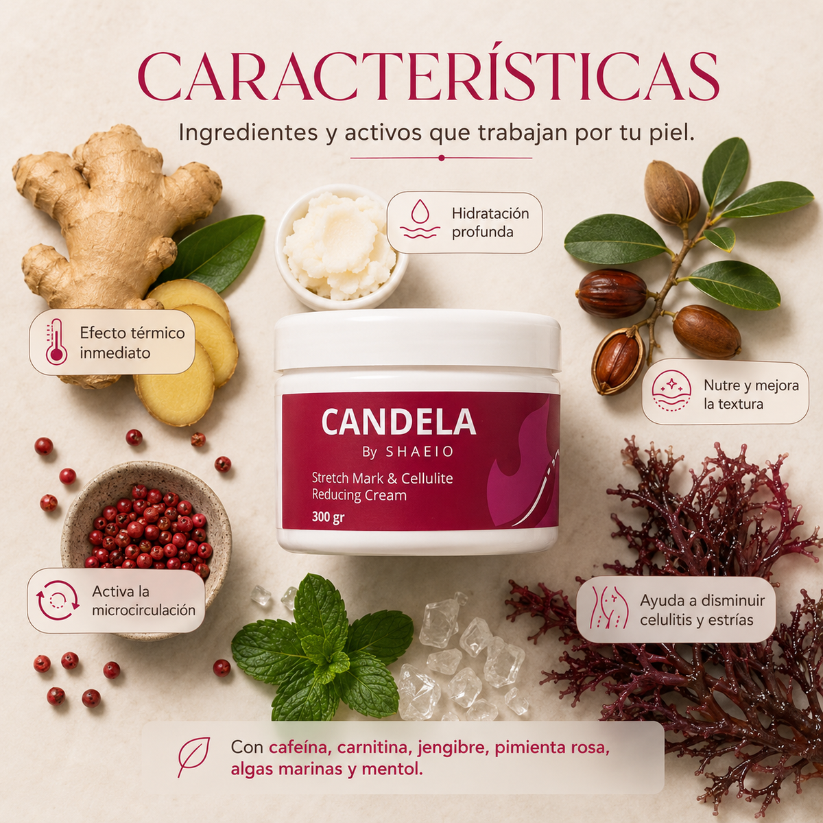 CANDELA CREAM™ 🔥 | CREMA REDUCTORA ANTI-CELULITIS | ENVÍO GRATIS