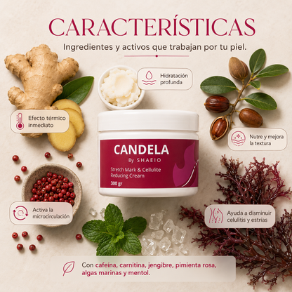 CANDELA CREAM™ 🔥 | CREMA REDUCTORA ANTI-CELULITIS | ENVÍO GRATIS