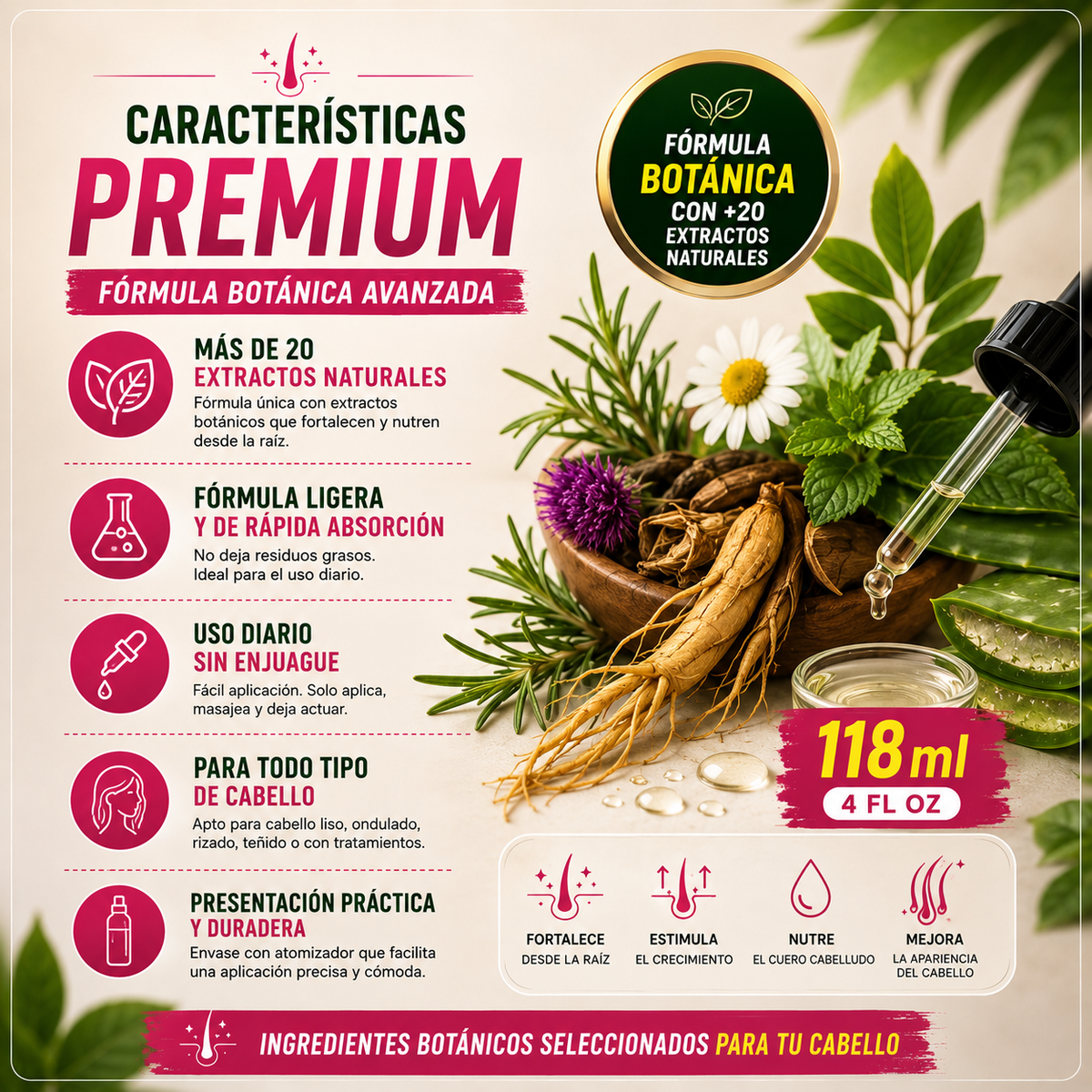 RAYNATURALS HAIR TONIC 🌿✨ FORTALECE TU CABELLO DESDE LA RAÍZ | ¡ENVÍO GRATIS!
