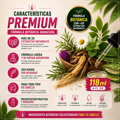 RAYNATURALS HAIR TONIC 🌿✨ FORTALECE TU CABELLO DESDE LA RAÍZ | ¡ENVÍO GRATIS!