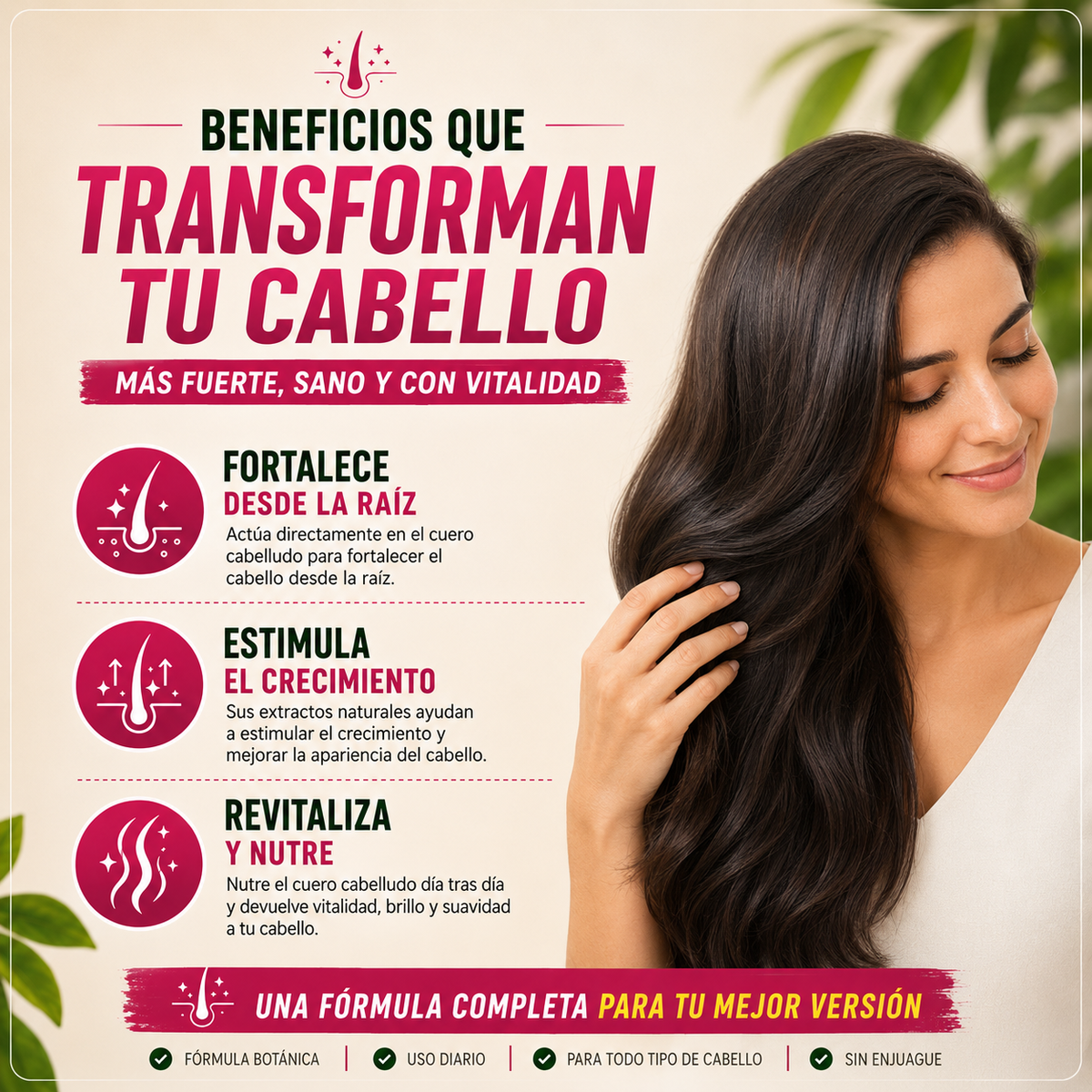 RAYNATURALS HAIR TONIC 🌿✨ FORTALECE TU CABELLO DESDE LA RAÍZ | ¡ENVÍO GRATIS!