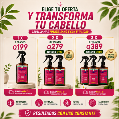 RAYNATURALS HAIR TONIC 🌿✨ FORTALECE TU CABELLO DESDE LA RAÍZ | ¡ENVÍO GRATIS!