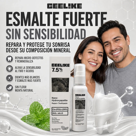 PASTA DENTAL CEELIKE NANO HYDROXYAPATITE™ 🦷✨ | ¡REPARA TU ESMALTE HOY!