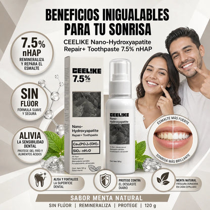 PASTA DENTAL CEELIKE NANO HYDROXYAPATITE™ 🦷✨ | ¡REPARA TU ESMALTE HOY!