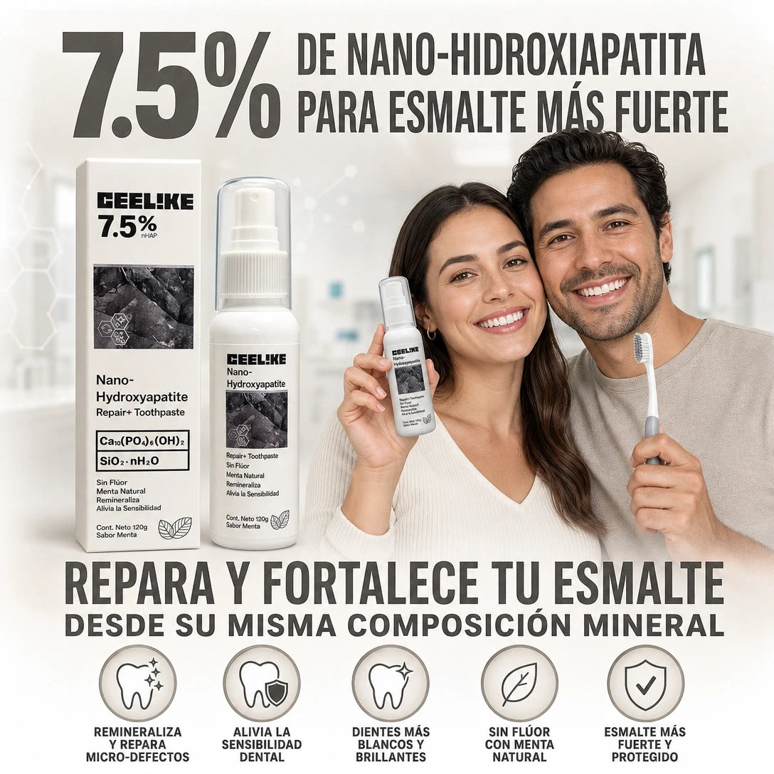PASTA DENTAL CEELIKE NANO HYDROXYAPATITE™ 🦷✨ | ¡REPARA TU ESMALTE HOY!